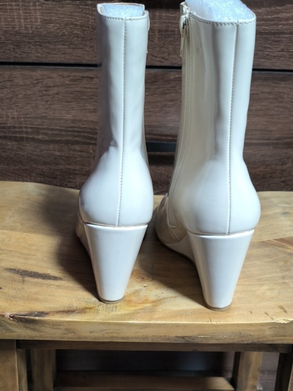 Dolce Vita Cream Pointed Toe Ankle Boots - Picture 2 of 6